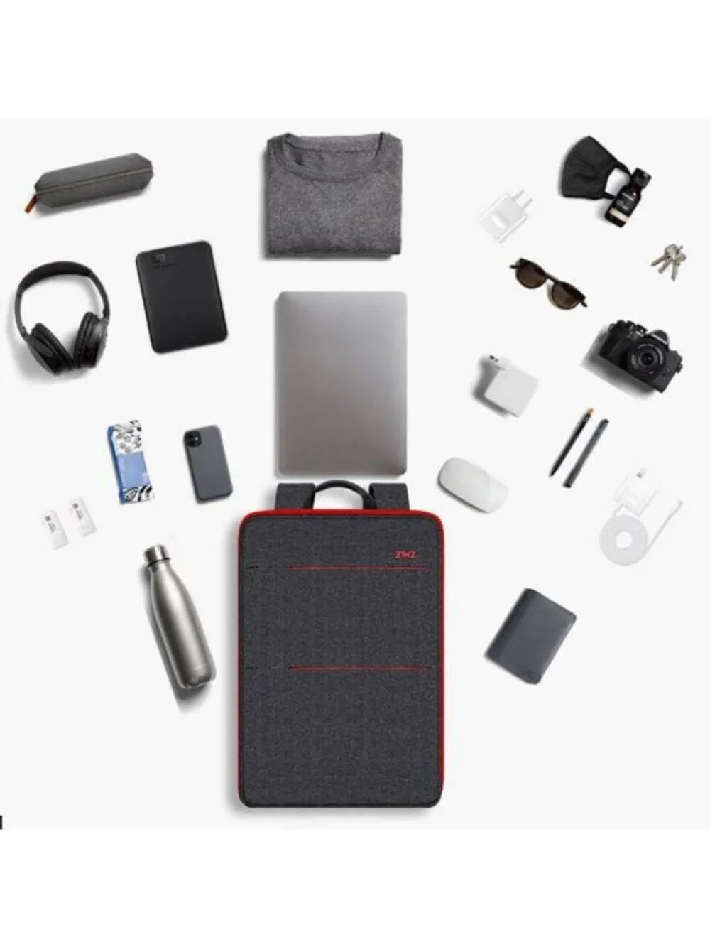 Expandable Water-Resistant Laptop Backpack for 15-16